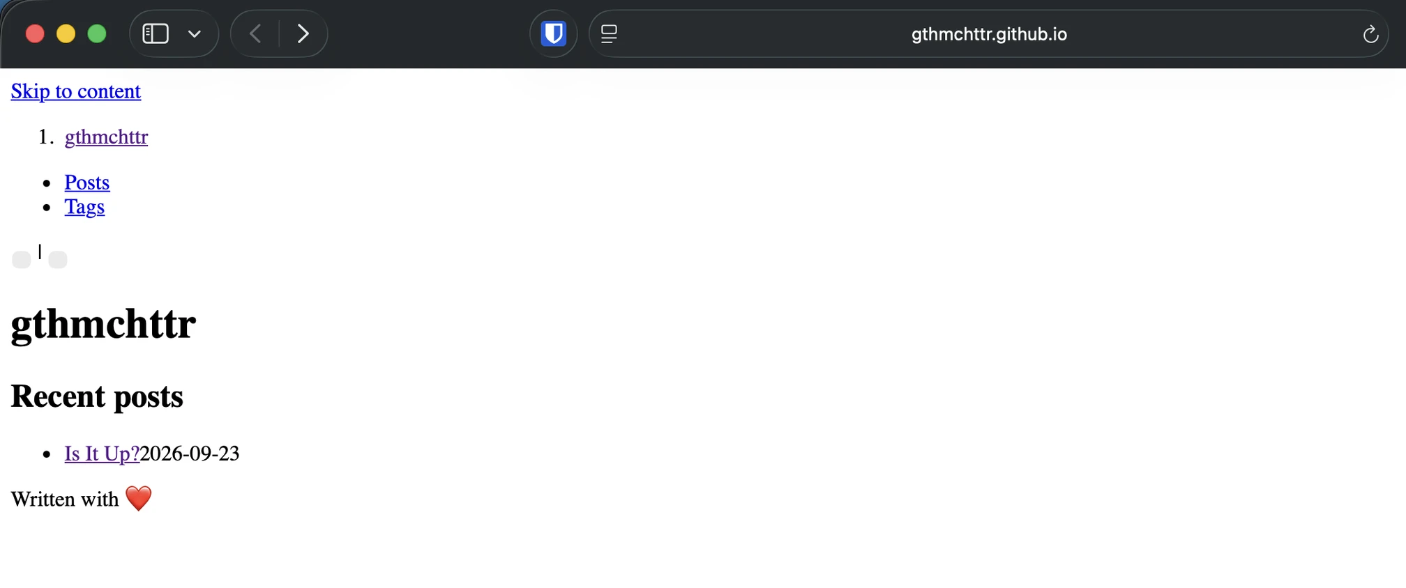 Blog No Css?