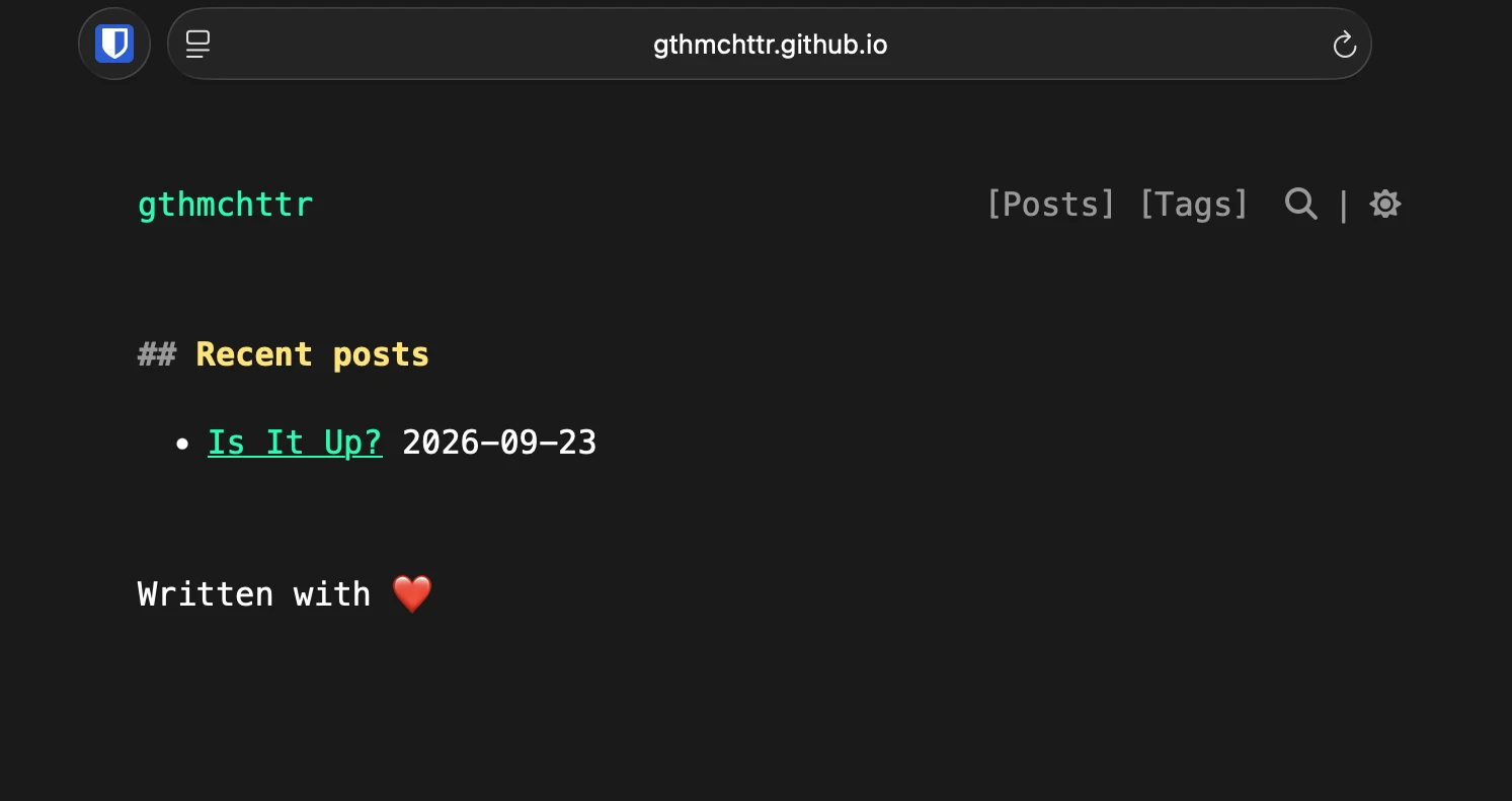 Blog Up Github Domain